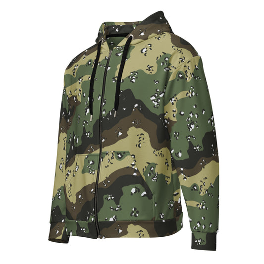 Saudi Chocolate Chip Marsh CAMO Unisex zip hoodie - Zip Hoodies