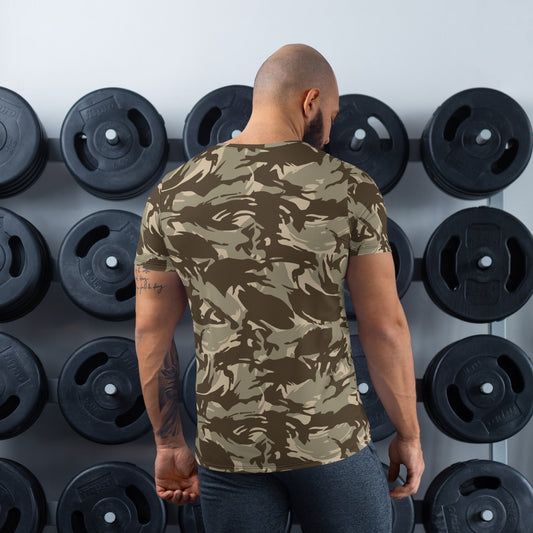 Saudi DPM Desert CAMO Mens Athletic T-shirt - T-Shirts