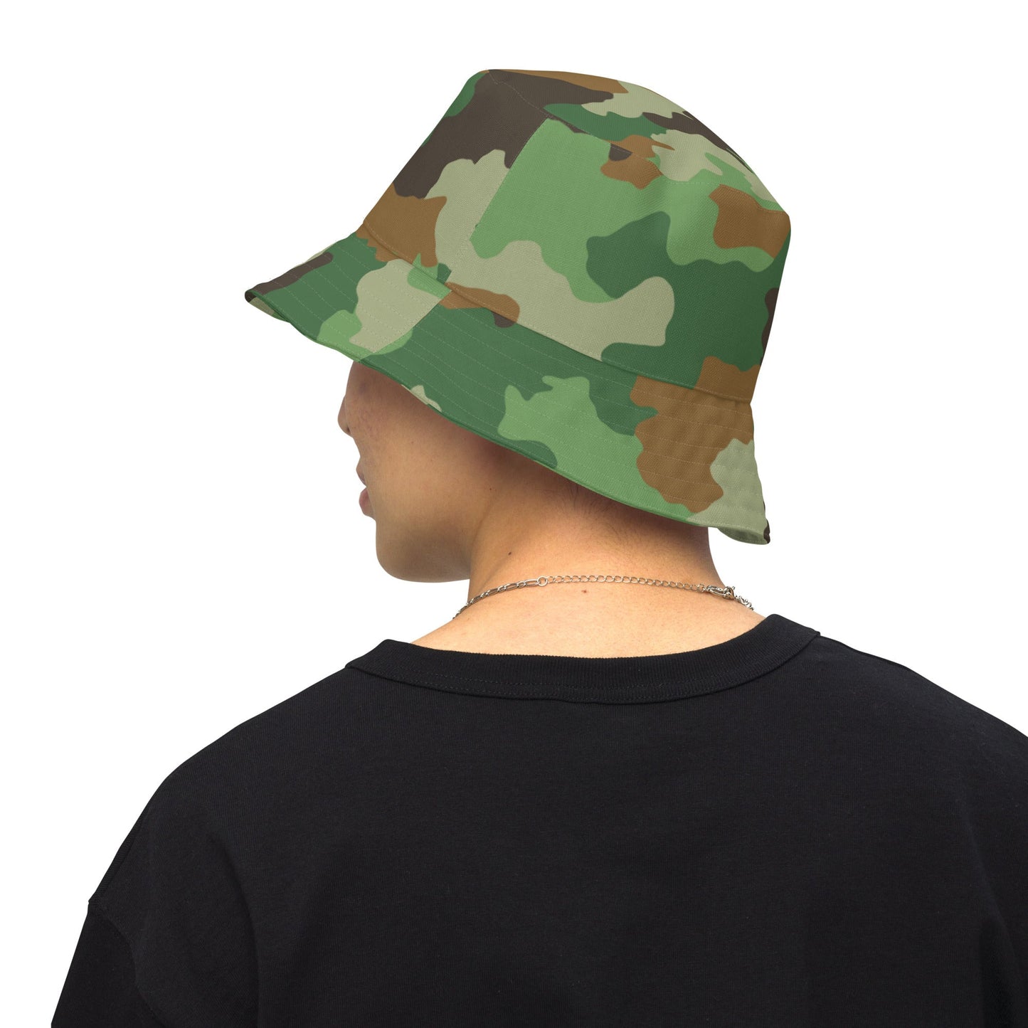 Serbian Oak Leaf Woodland CAMO Reversible bucket hat - Bucket Hats