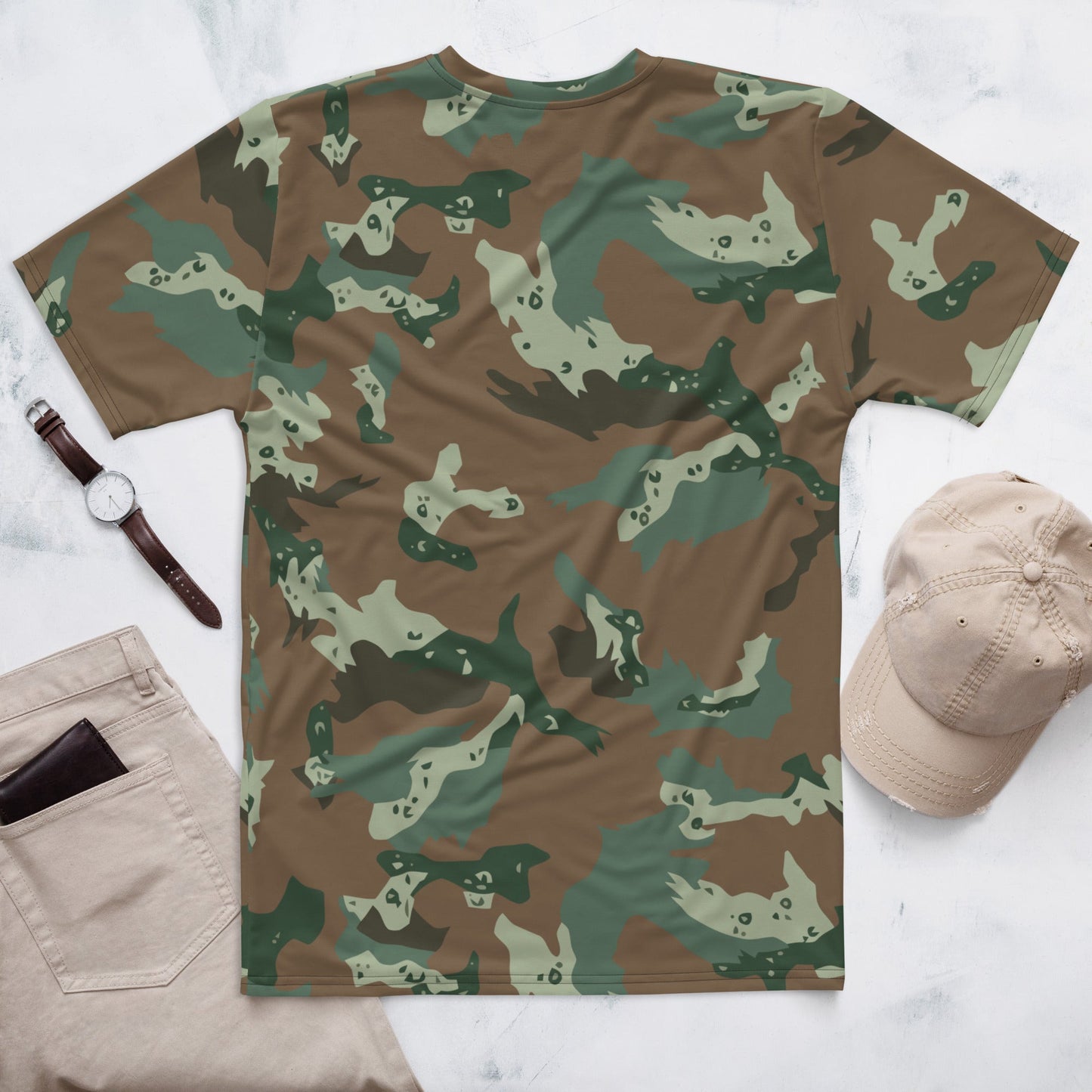 South African Chocolate Chip Soldier 2000 CAMO Mens T shirt Shirts