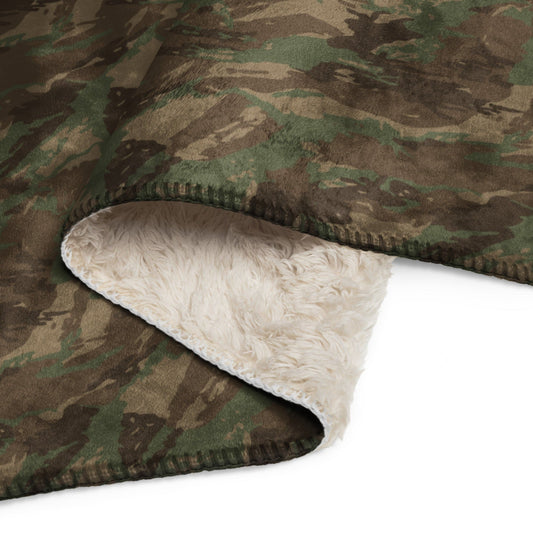 South African 32 Battalion CAMO Sherpa blanket - Blankets