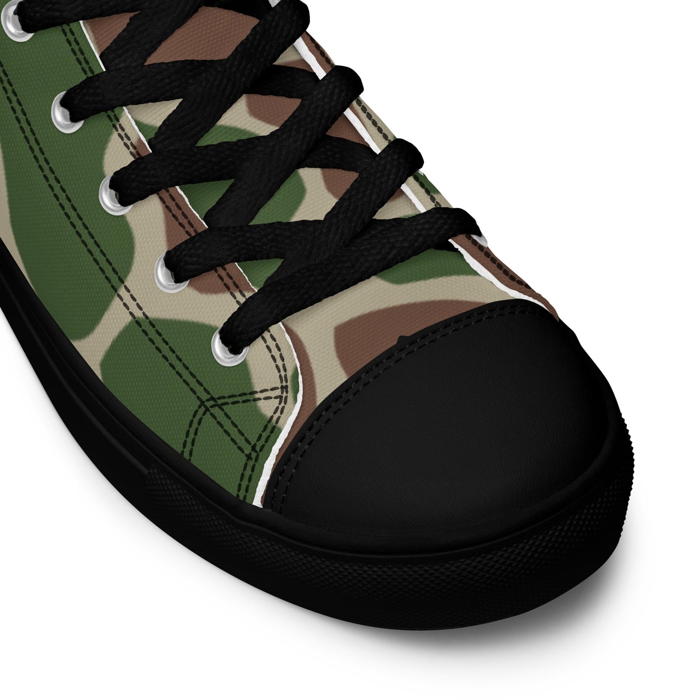 South African Kangwane Giraffe CAMO Mens high top canvas shoes - High Top Canvas Shoes