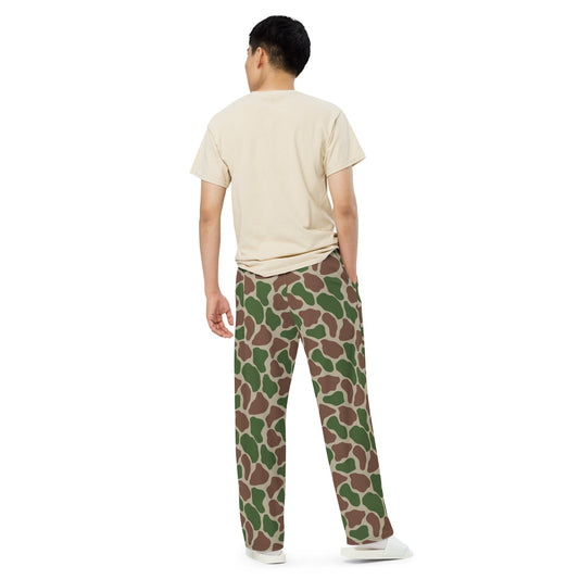 South African Kangwane Giraffe CAMO unisex wide leg pants Wide Pants