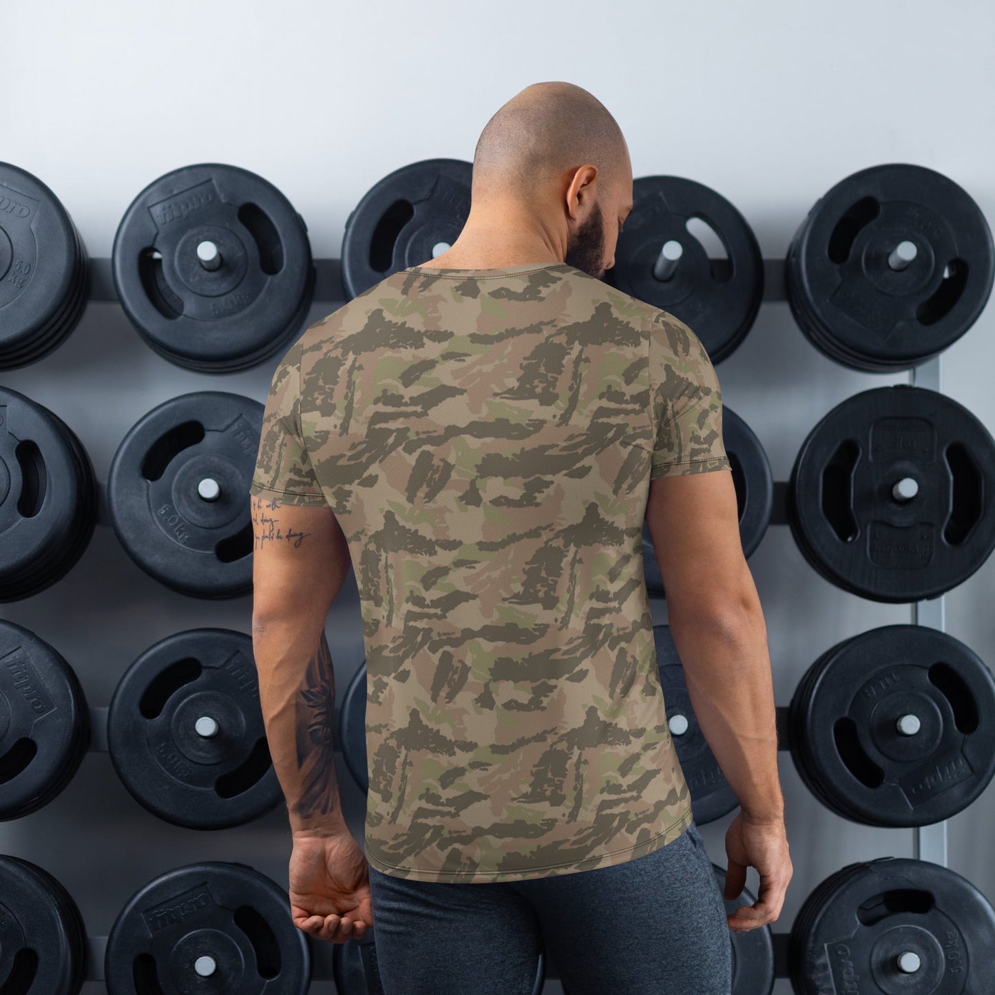 South African Railway Police CAMO Mens Athletic T-Shirt