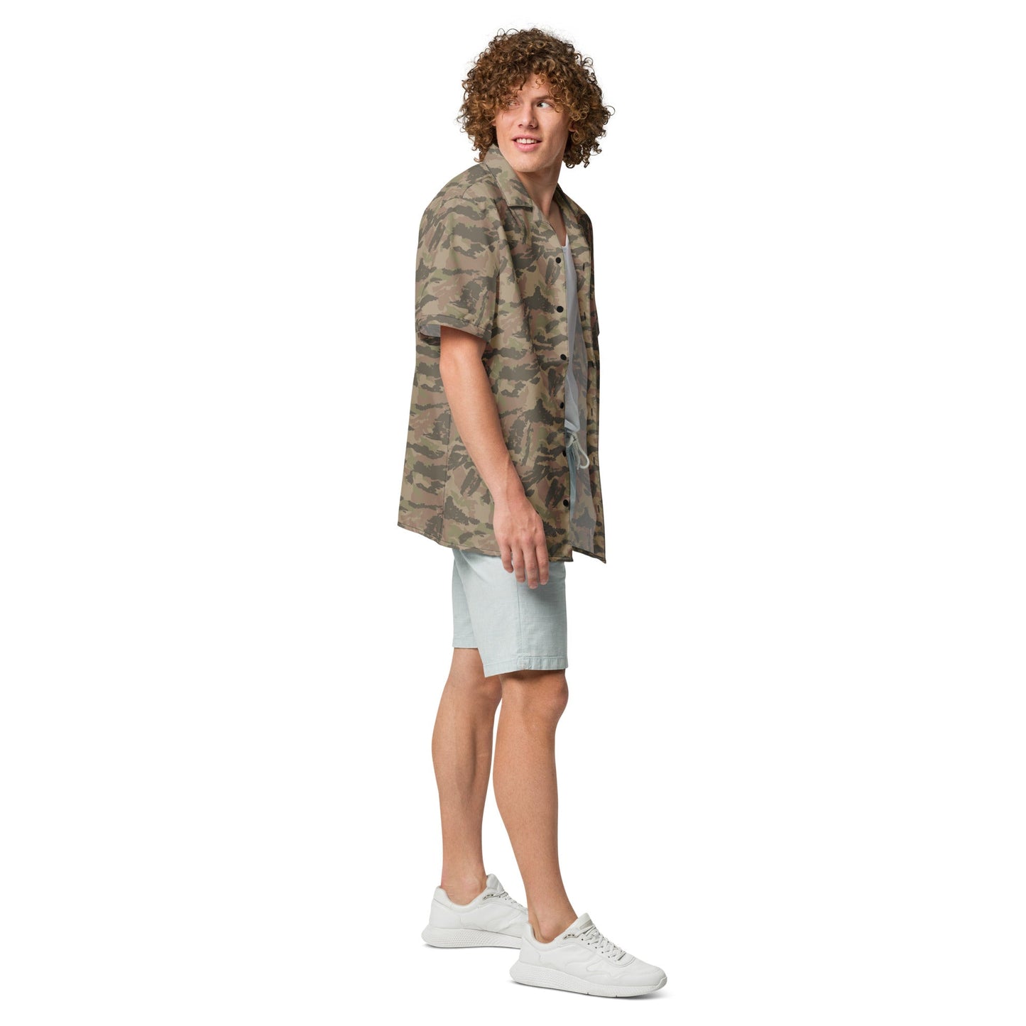South African Railway Police CAMO Unisex Short-Sleeve Button Shirt