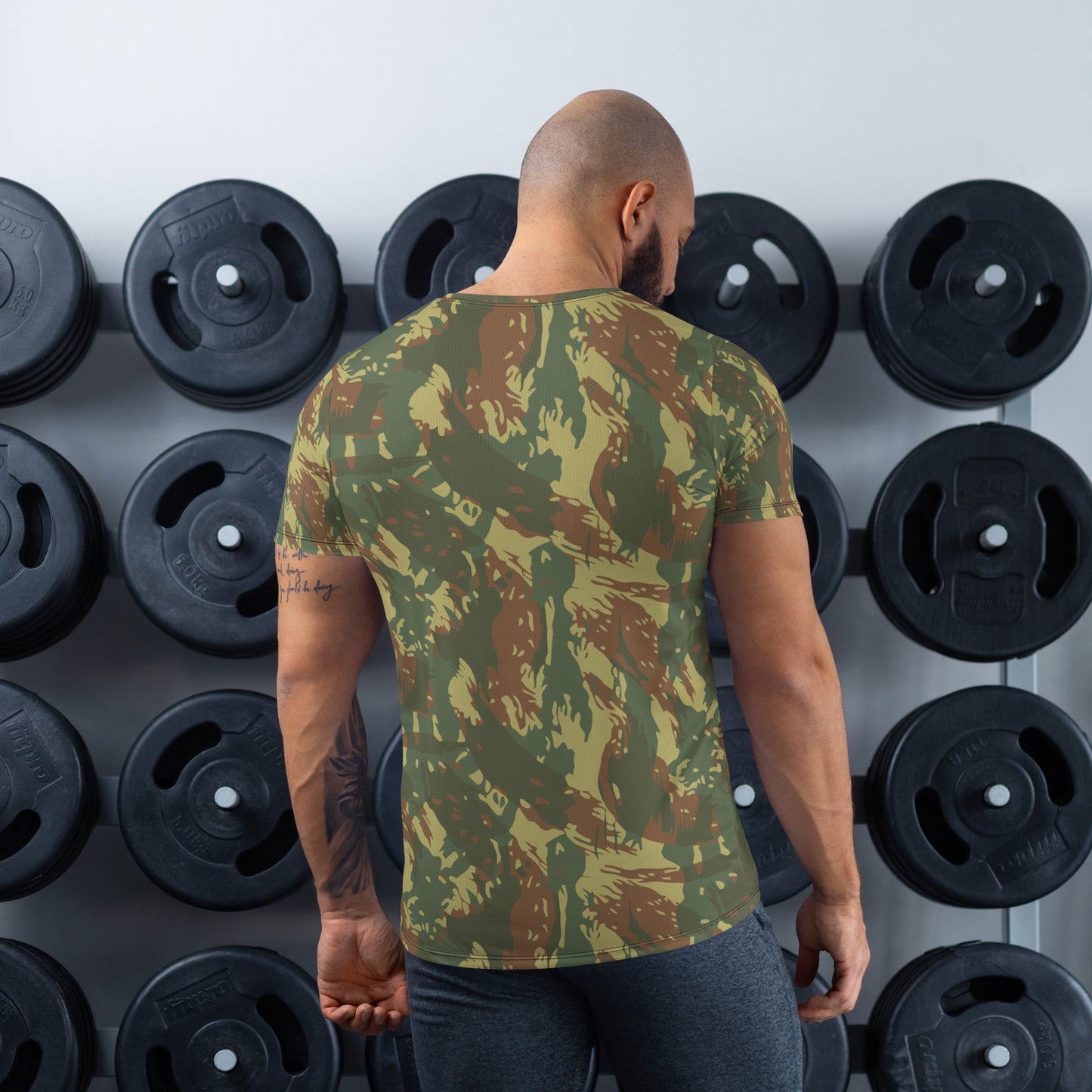 South African Transkei CAMO Mens Athletic T-Shirt