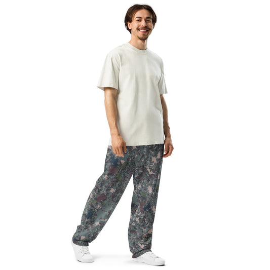 South Korean ROK Digital Granite CAMO Wide-leg joggers - Joggers