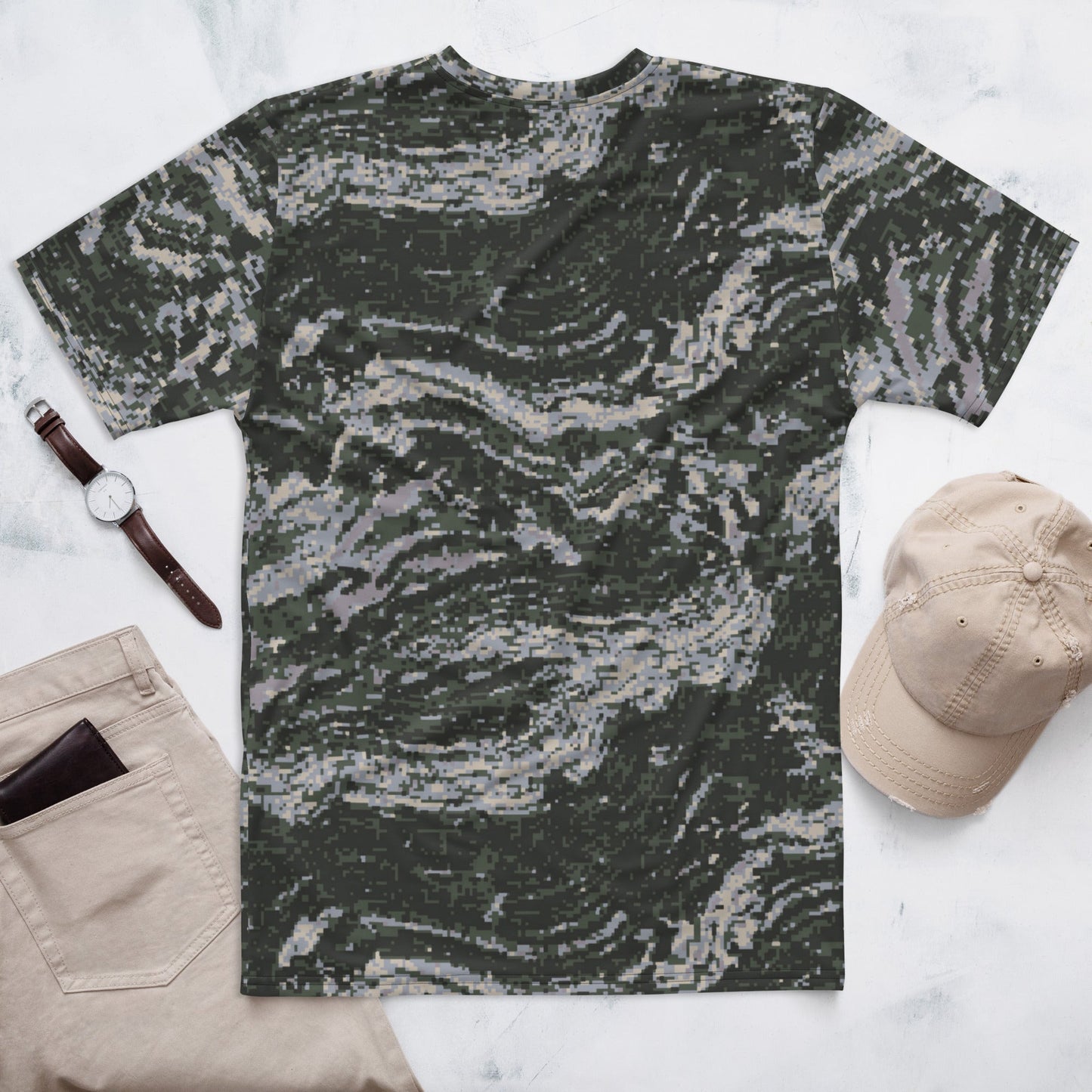 South Korean ROK Digital Tiger Stripe CAMO Mens t-shirt - T-Shirts
