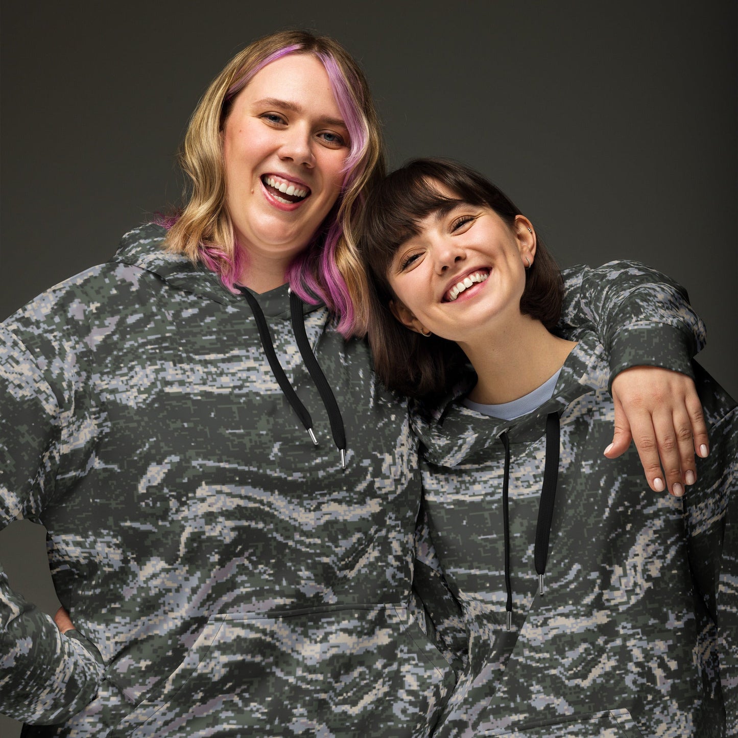 South Korean ROK Digital Tiger Stripe CAMO Unisex Hoodie - Hoodies