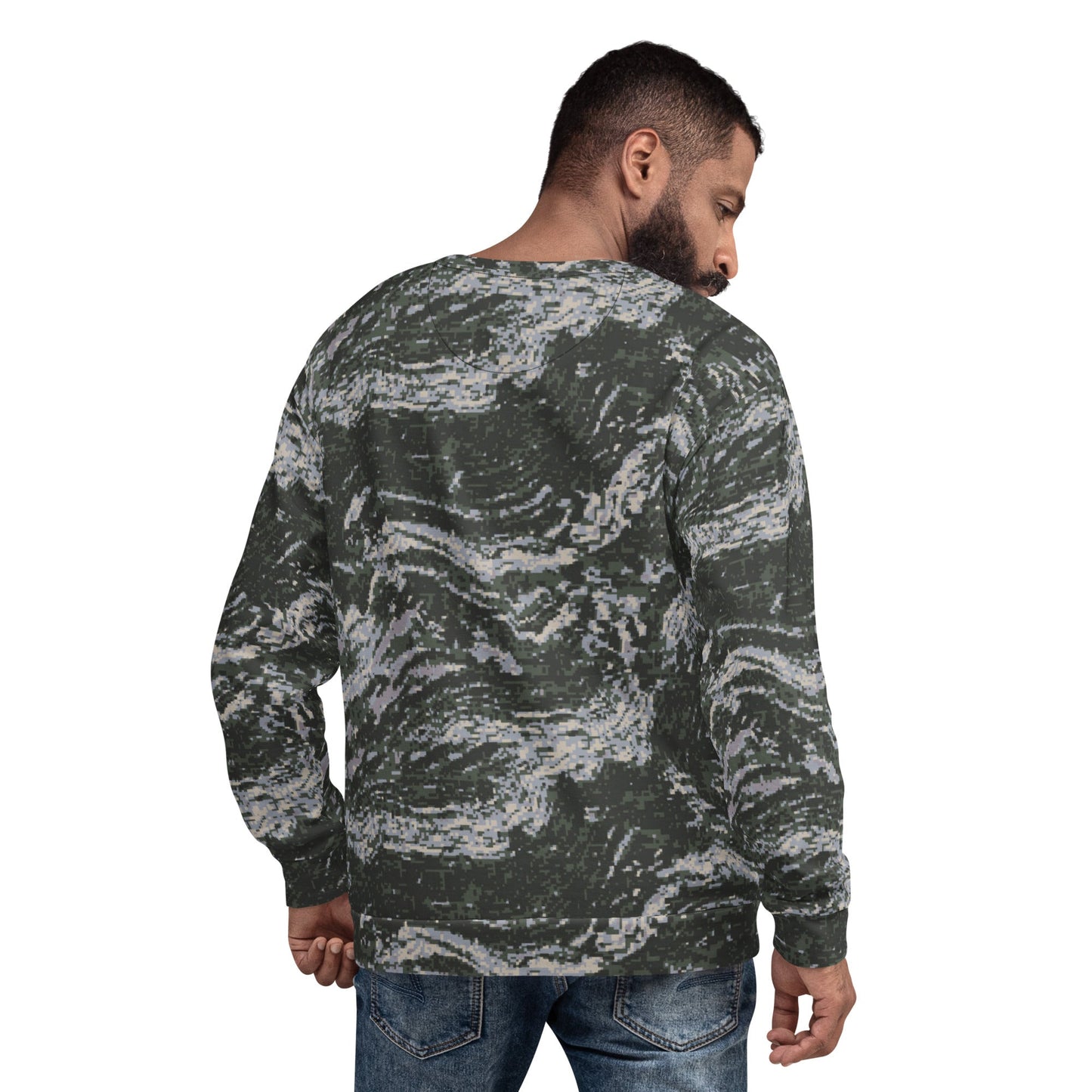 South Korean ROK Digital Tiger Stripe CAMO Unisex Sweatshirt - Sweatshirts