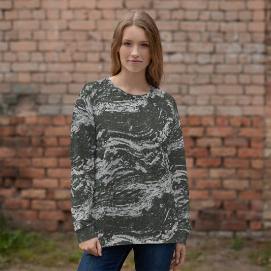 South Korean ROK Digital Tiger Stripe CAMO Unisex Sweatshirt - Sweatshirts