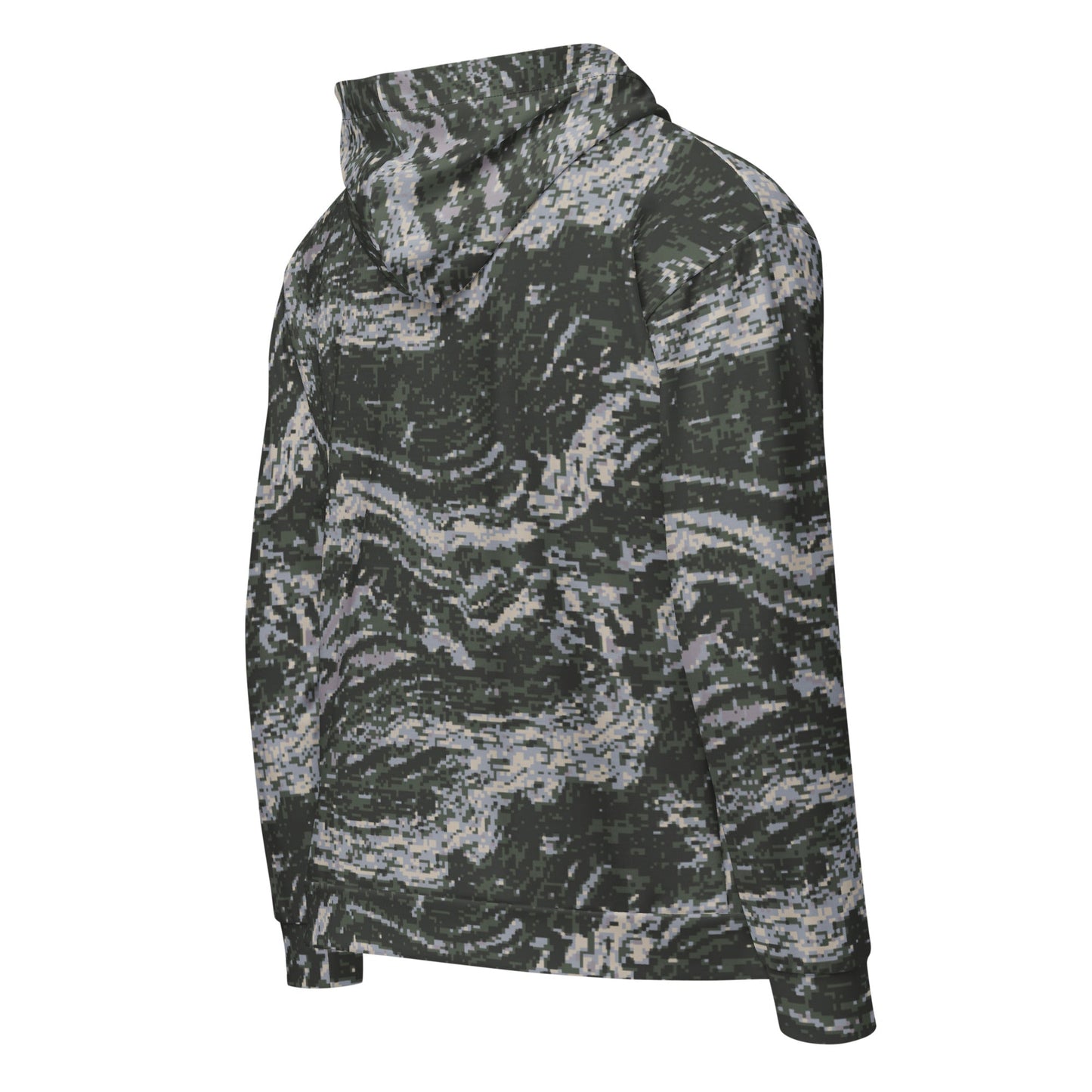 South Korean ROK Digital Tiger Stripe CAMO Unisex zip hoodie - Zip Hoodies