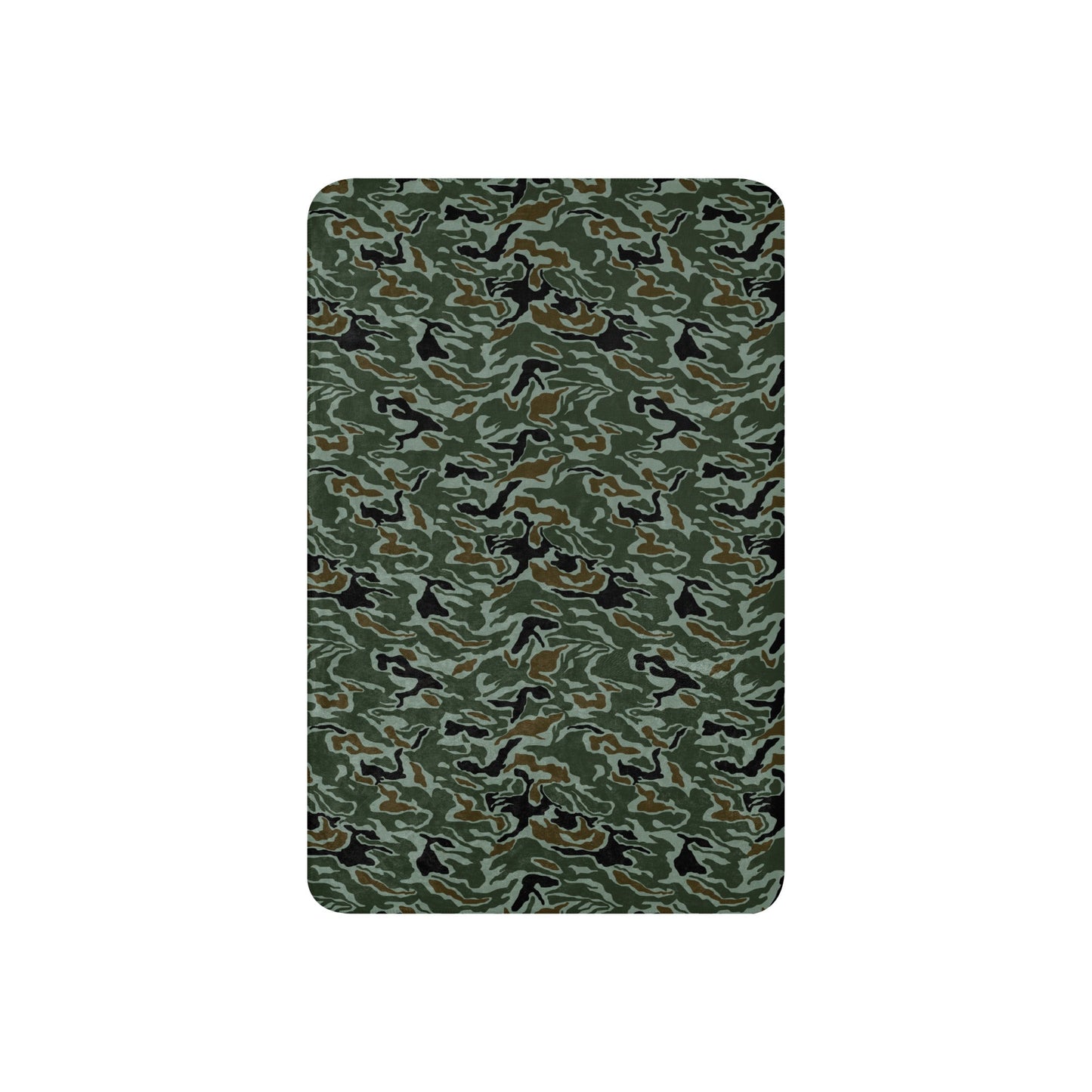 South Korean ROK Noodle Swirl CAMO Sherpa blanket - Blankets