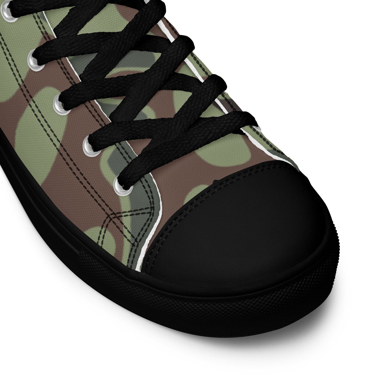 South Korean ROK Puzzle CAMO Mens high top canvas shoes - High Top Canvas Shoes