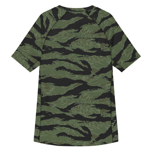 South Vietnamese ARVN Tiger Stripe CAMO Mens Short-Sleeve Rash Guard - Short-sleeve Guards