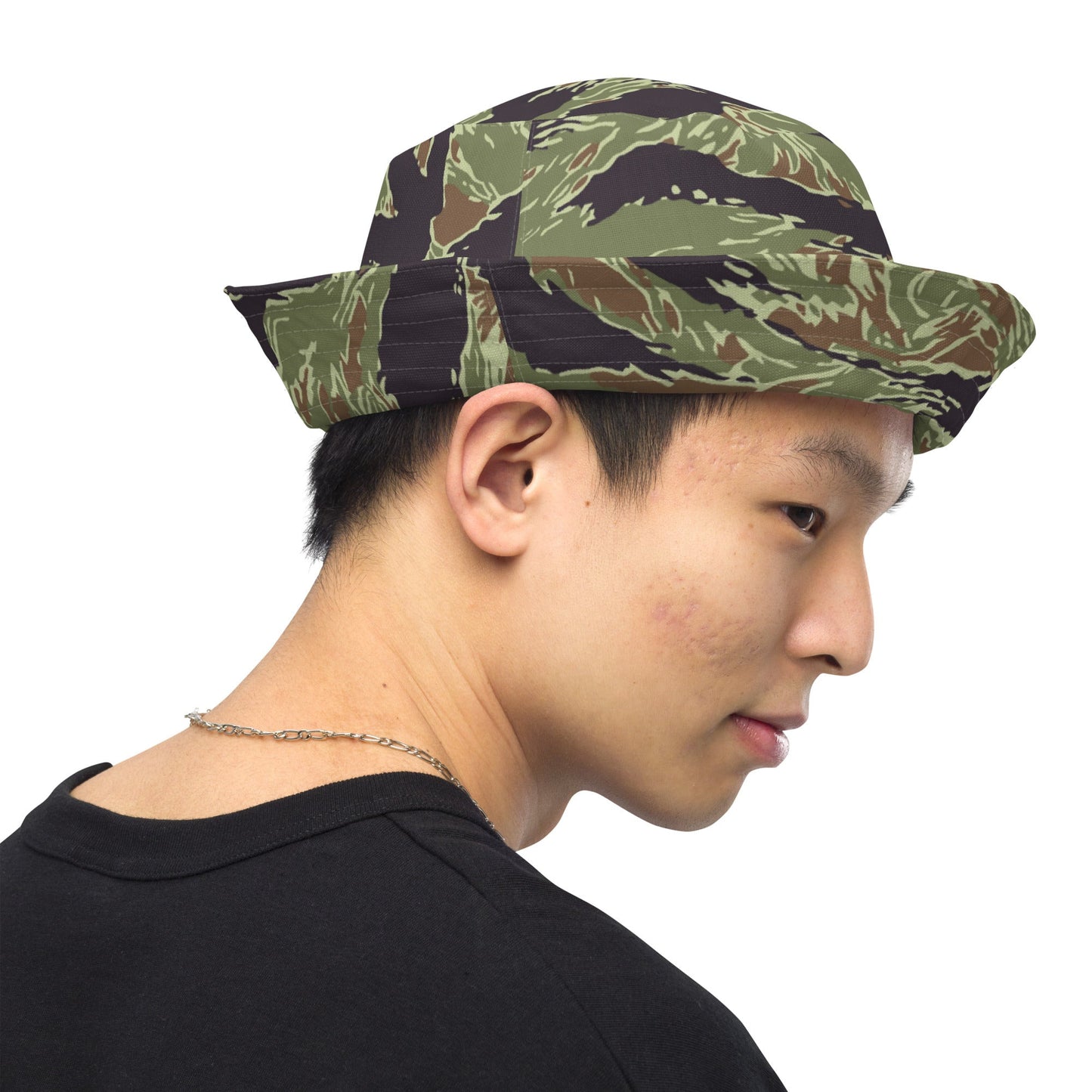 South Vietnamese Marine Corps Tiger Stripe CAMO Reversible bucket hat - Bucket Hats