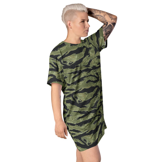 South Vietnamese Sea Wave Tiger Stripe CAMO Womens T-Shirt Dress