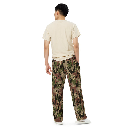 Spanish Rocosos Guerrillero CAMO unisex wide leg pants Wide Pants