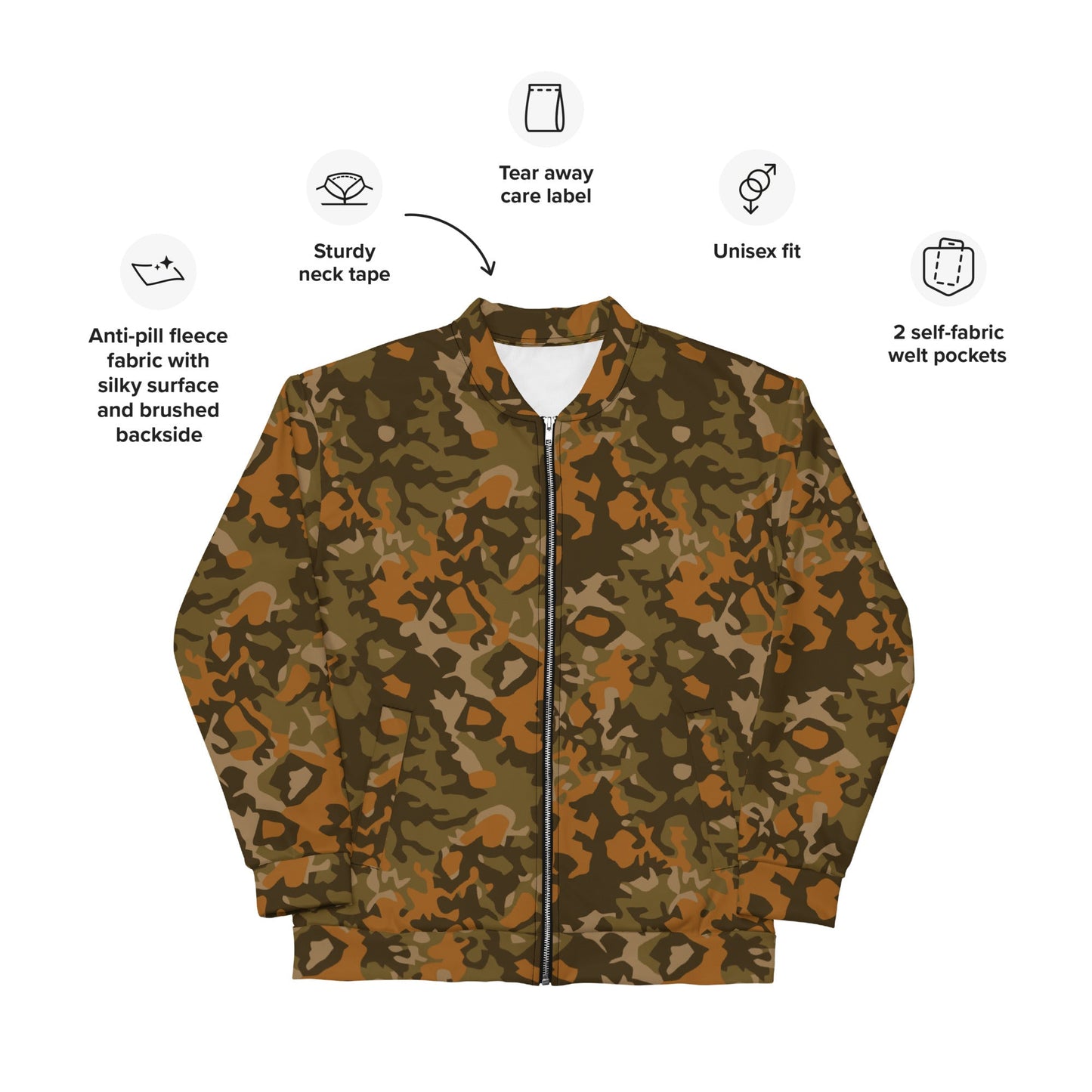 Spanish Sahara CAMO Unisex Bomber Jacket - Jackets