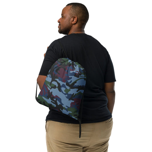 Street Fighter Allied Nations Movie CAMO Drawstring Bag - Bags