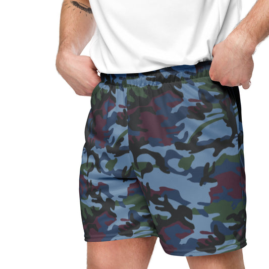 Street Fighter Allied Nations Movie CAMO Unisex mesh shorts - Mesh Shorts