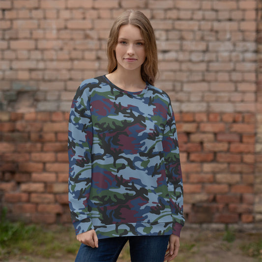 Street Fighter Allied Nations Movie CAMO Unisex Sweatshirt - Sweatshirts