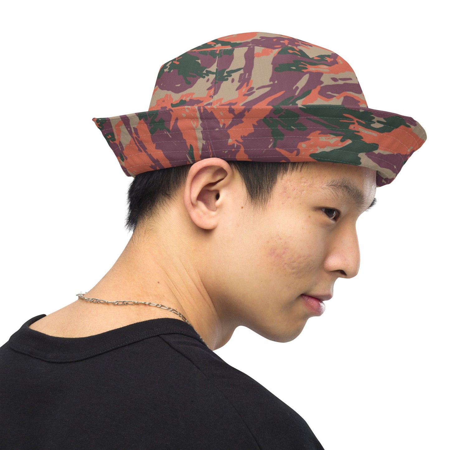 Street Fighter Bison Shock Trooper Movie CAMO Reversible bucket hat - Bucket Hats