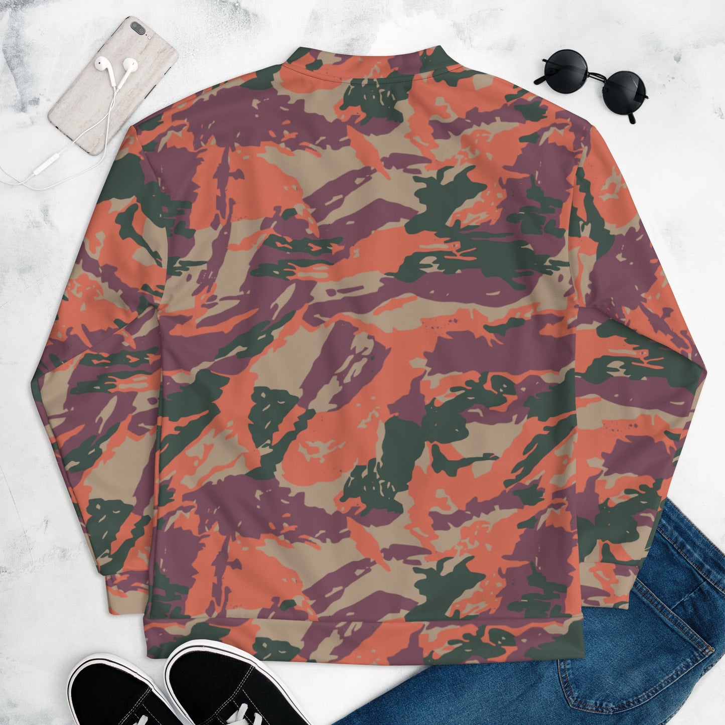 Street Fighter Bison Shock Trooper Movie CAMO Unisex Bomber Jacket - Jackets