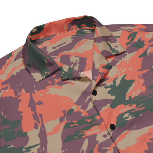 Street Fighter Bison Shock Trooper Movie CAMO Unisex button shirt - Button Shirts