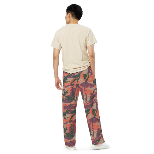 Street Fighter Bison Shock Trooper Movie CAMO unisex wide-leg pants - Wide-leg Pants