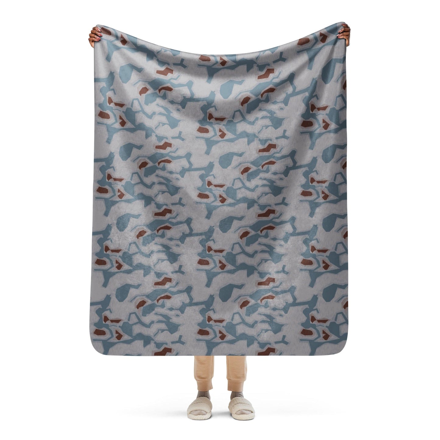 Czech Sumpfmuster Bahnak CAMO Sherpa blanket - 50″×60″ - Blankets