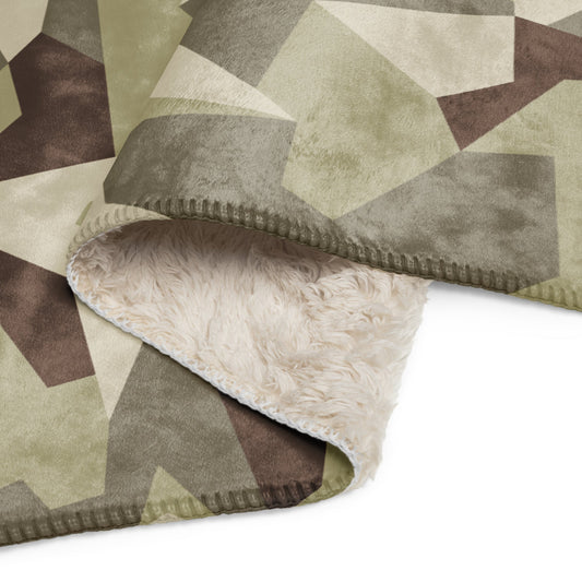 Swedish M90 Desert CAMO Sherpa blanket - Blankets