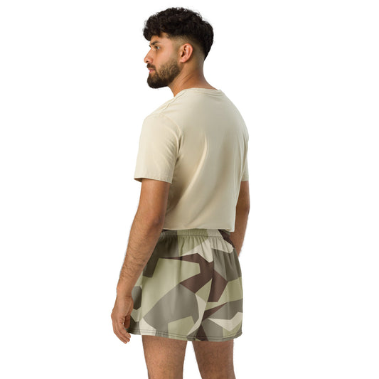 Swedish M90 Desert CAMO Unisex Athletic Shorts