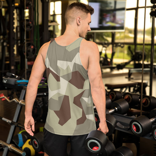 Swedish M90 Desert CAMO Unisex Tank Top - Tops