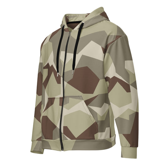 Swedish M90 Desert CAMO Unisex zip hoodie - Zip Hoodies