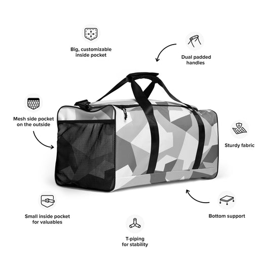 Swedish M90 Snow CAMO Duffle bag - Bags
