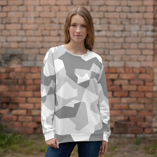 Swedish M90 Snow CAMO Unisex Sweatshirt - Sweatshirts