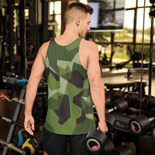 Swedish M90 CAMO Unisex Tank Top Tops