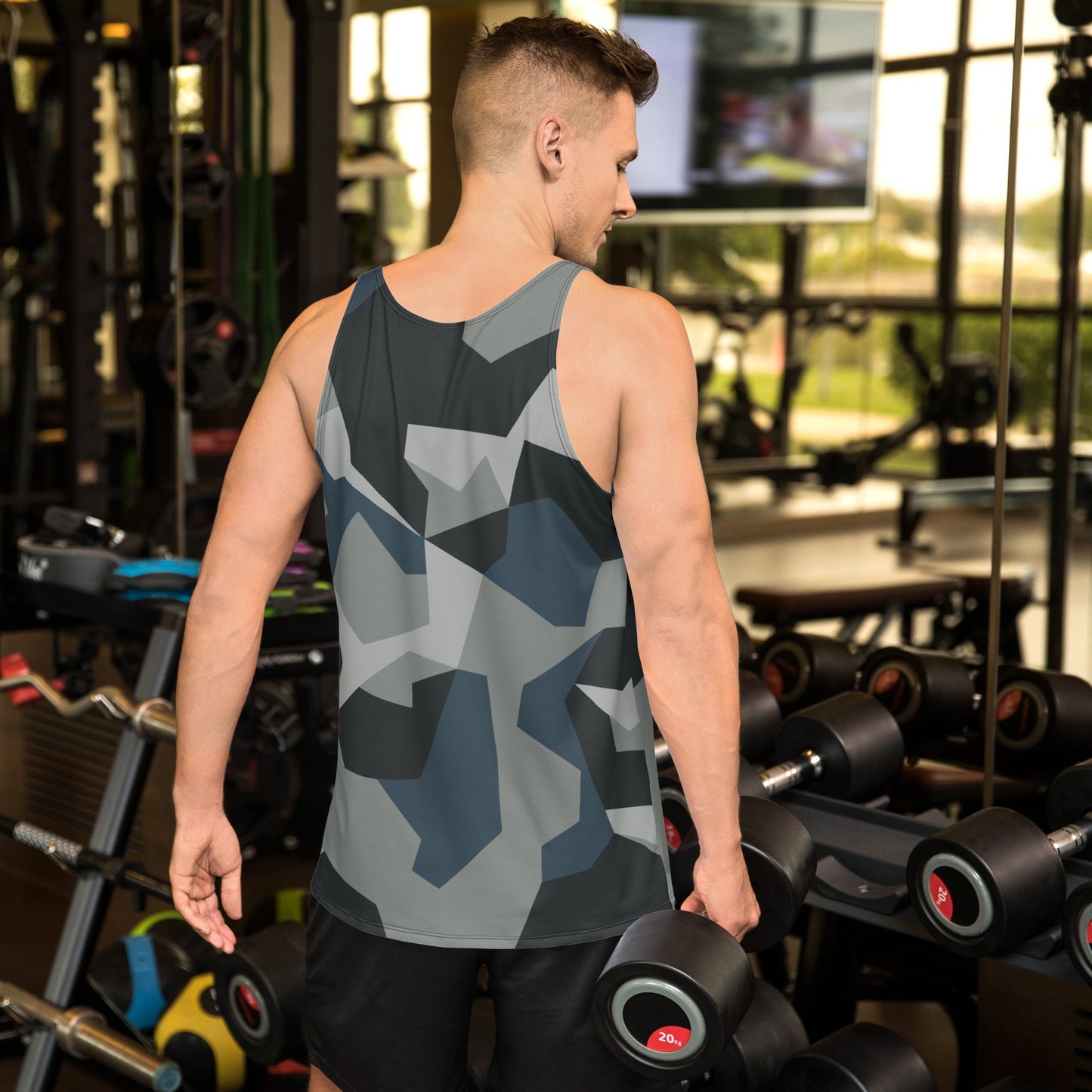 Swedish M90 Urban CAMO Unisex Tank Top - Tops