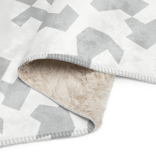 Swedish Snow CAMO Sherpa blanket - Blankets