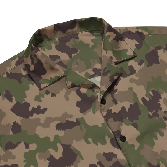Swiss TAZ 90 Multiumfeld-Tarnmuster CAMO Unisex button shirt - Button Shirts