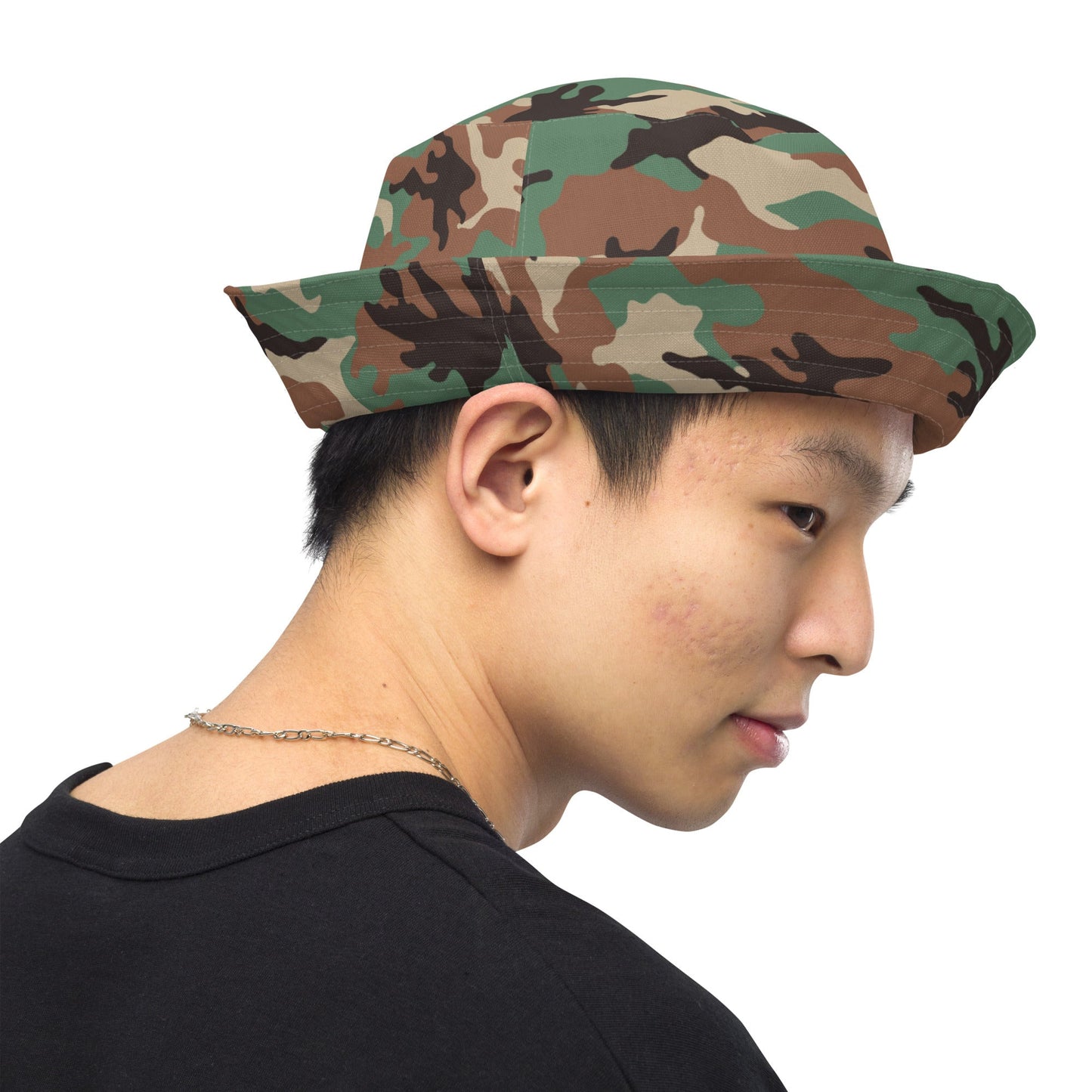 Syrian ERDL Leaf Woodland CAMO Reversible bucket hat - Bucket Hats