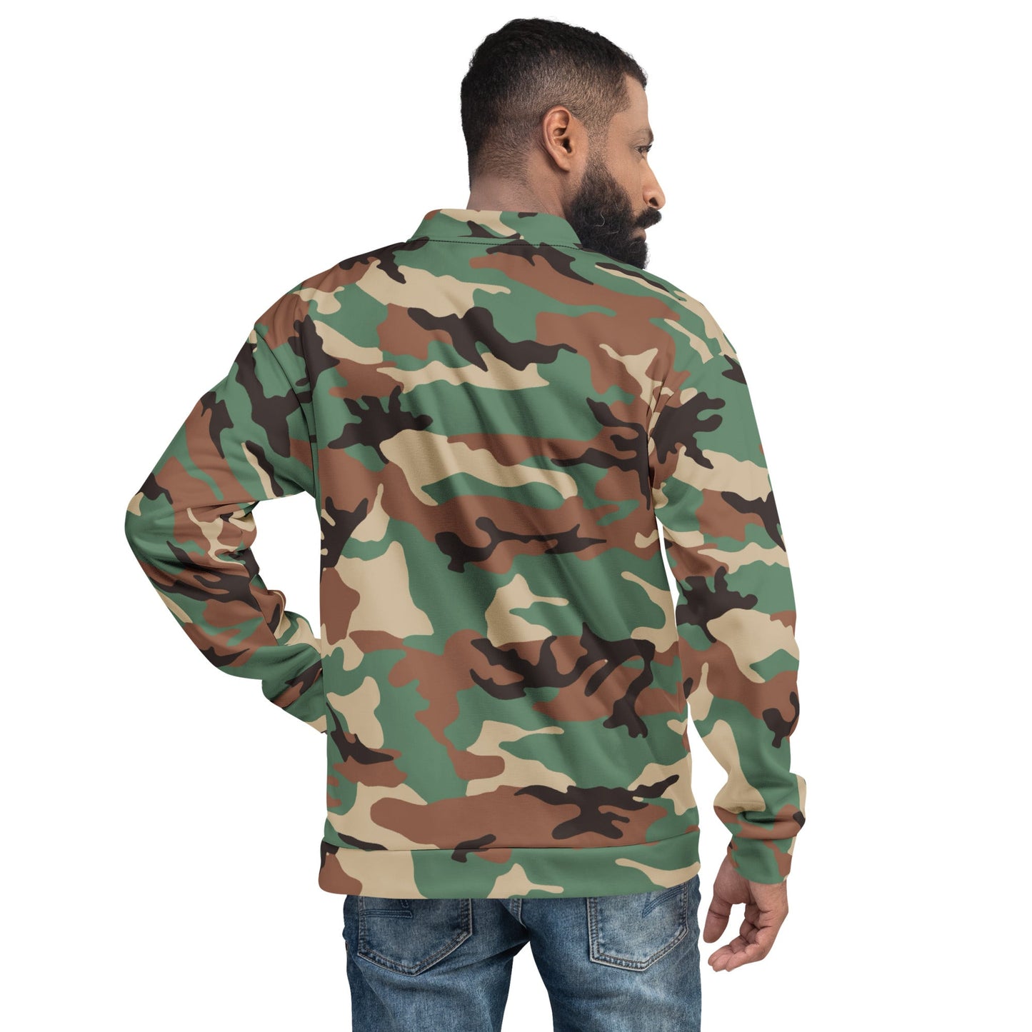 Syrian ERDL Leaf Woodland CAMO Unisex Bomber Jacket - Jackets