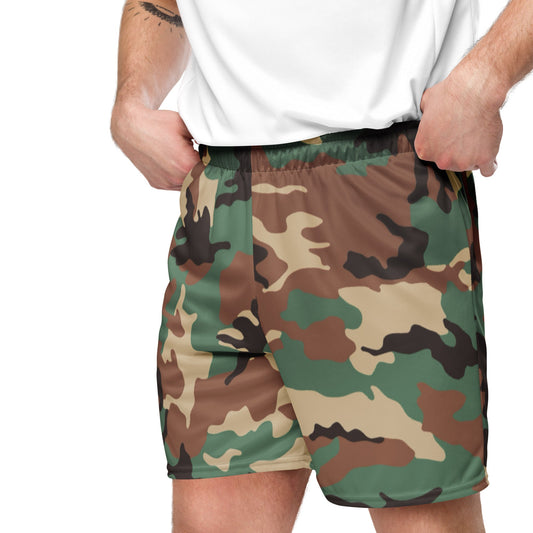 Syrian ERDL Leaf Woodland CAMO Unisex mesh shorts - Mesh Shorts