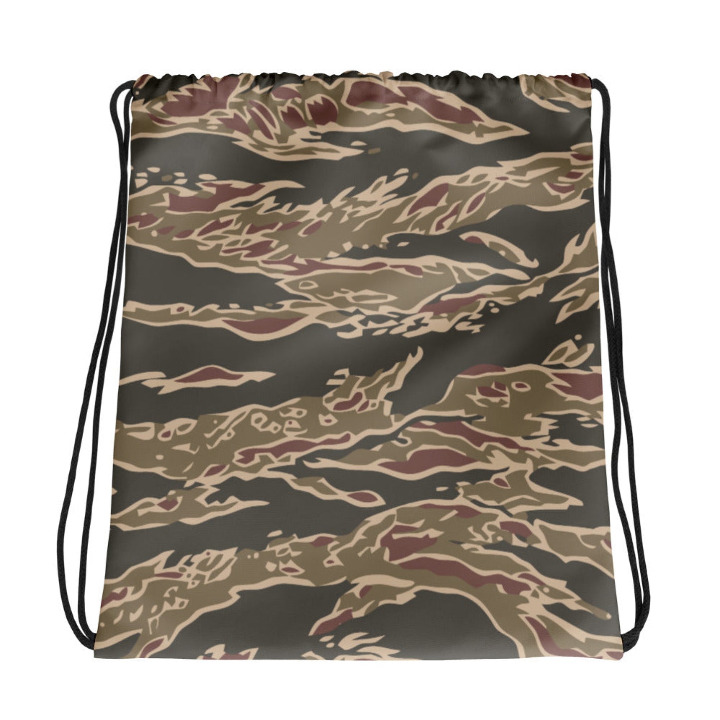 Taiwanese Special Forces Red Tiger Stripe CAMO Drawstring Bag - Bags