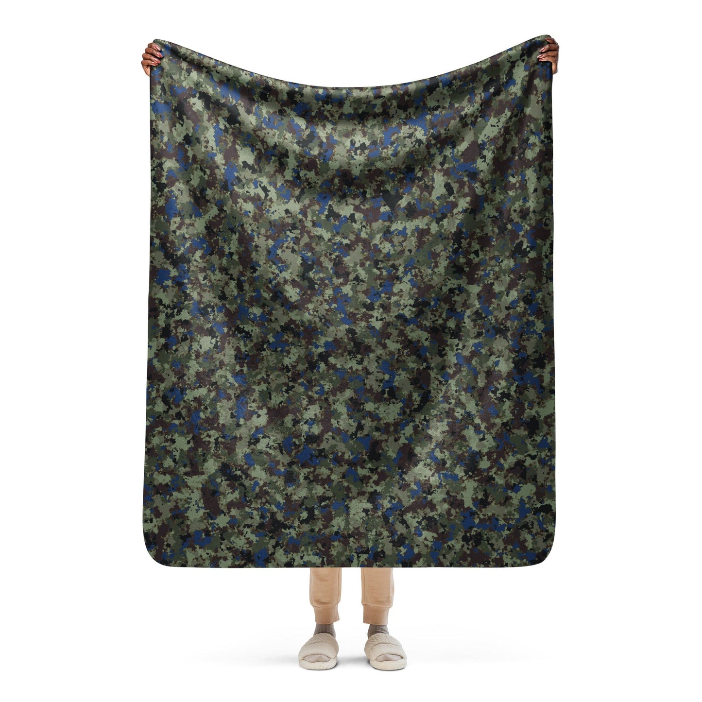 The Tomorrow War Movie Digital Flecktarn CAMO Sherpa blanket - 50″×60″ - Blankets