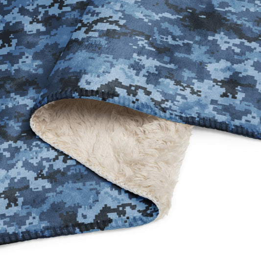 Ukrainian MM14 Navy CAMO Sherpa blanket - Blankets