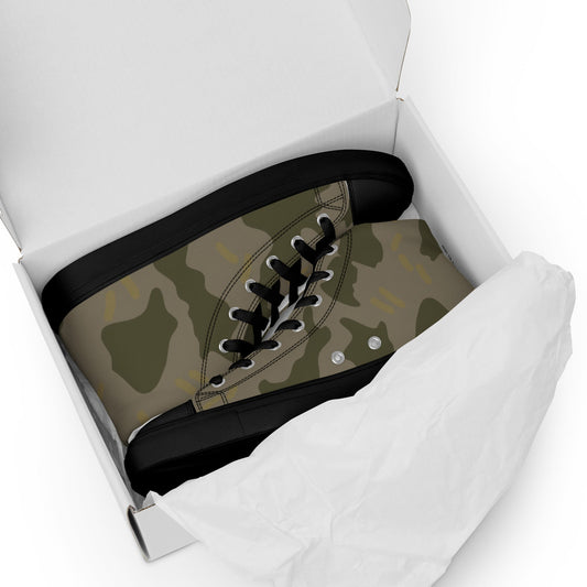 Warhammer 40k Imperial Guard Moebian 6th Regiment CAMO Mens high top canvas shoes - High Top Canvas Shoes