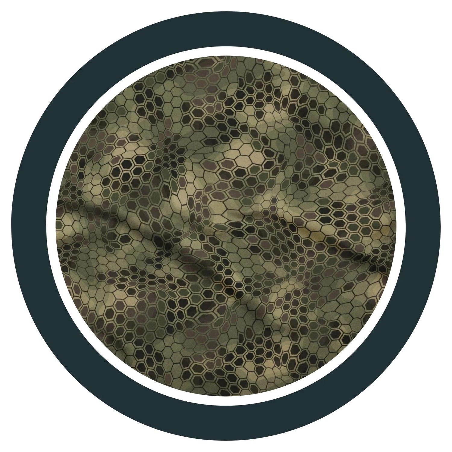 Hexagonal Scales Green CAMO