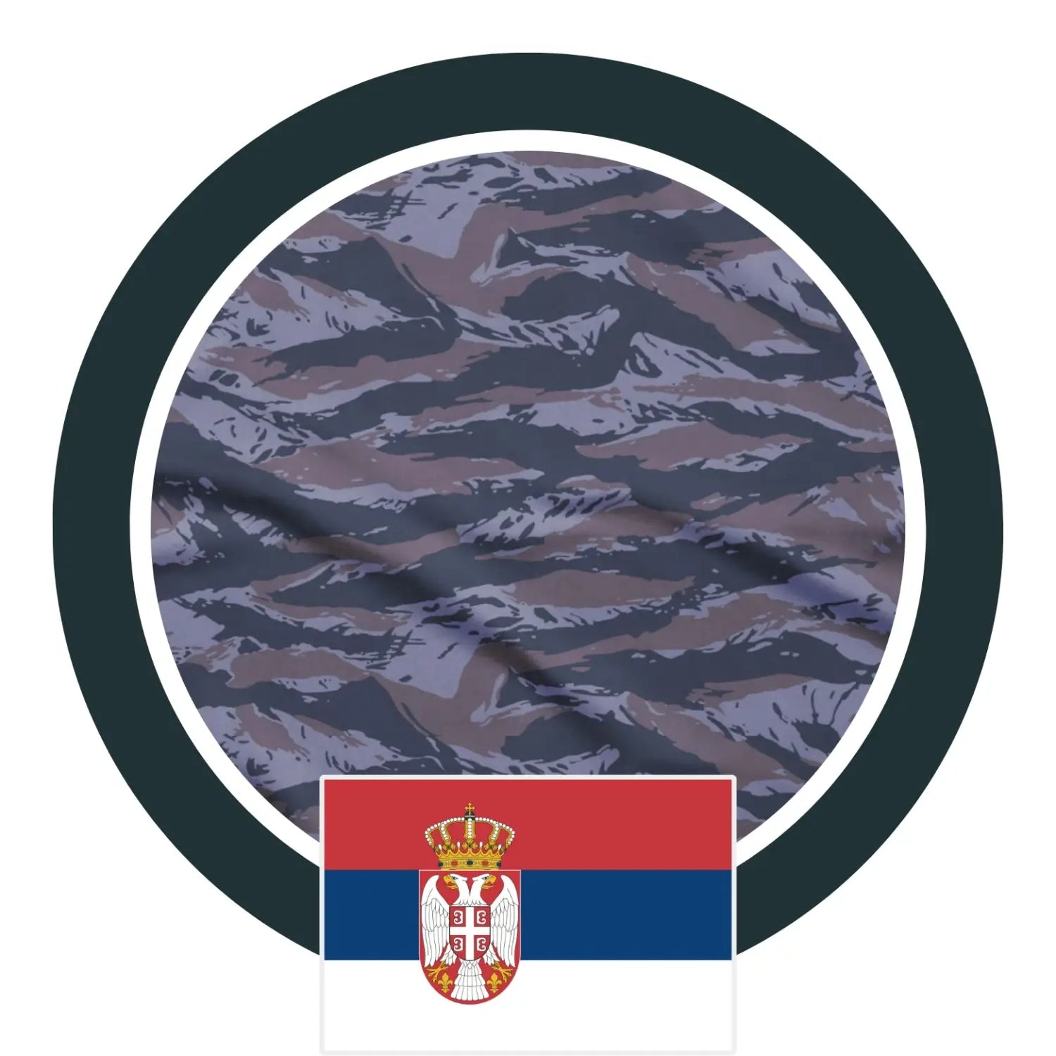 Serbian Tiger Stripe Blue Police CAMO